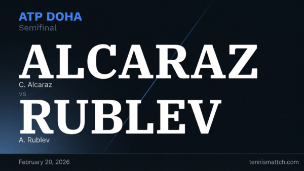 C. Alcaraz vs A. Rublev — ATP Doha 2026 Preview