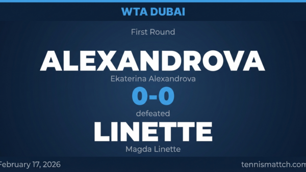 Ekaterina Alexandrova vs Magda Linette — WTA Dubai 2026 Preview