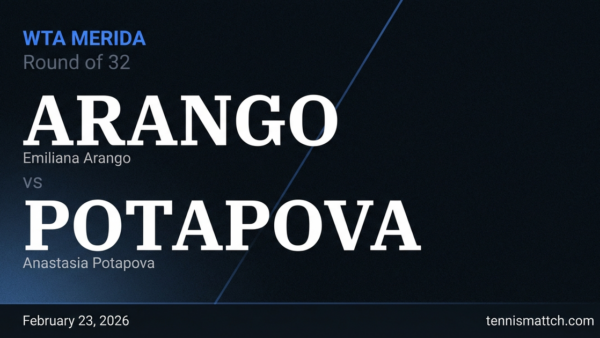 Emiliana Arango vs Anastasia Potapova — WTA Merida 2026 Preview