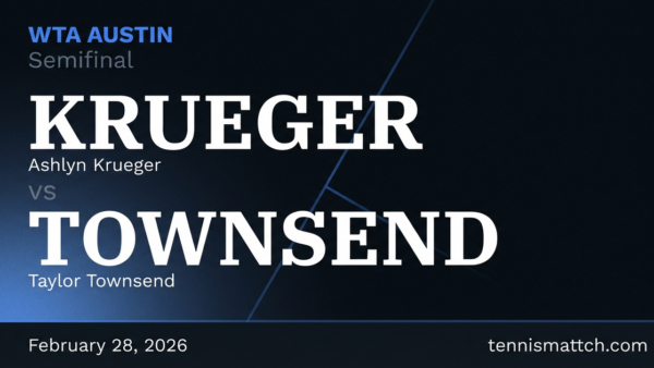 Ashlyn Krueger vs Taylor Townsend — WTA Austin 2026 Preview