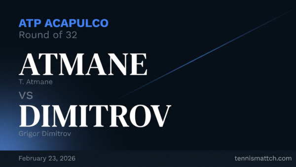 T. Atmane vs Grigor Dimitrov — ATP Acapulco 2026 Preview