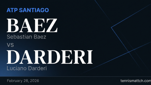 Sebastian Baez vs Luciano Darderi — ATP Santiago 2026 Preview