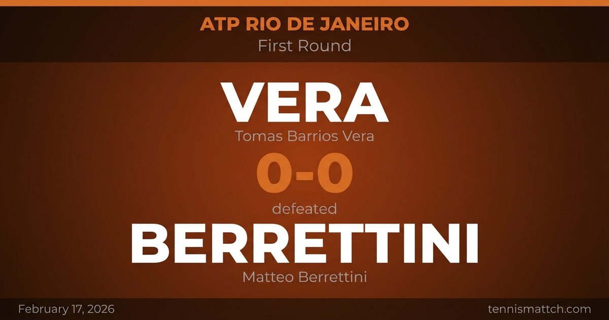 Tomas Barrios Vera vs Matteo Berrettini — ATP Rio de Janeiro 2026 Preview