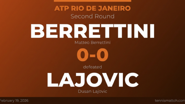 Matteo Berrettini vs Dusan Lajovic — ATP Rio de Janeiro 2026 Preview