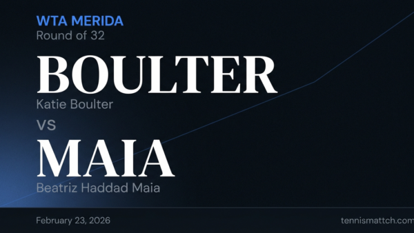 Katie Boulter vs Beatriz Haddad Maia — WTA Merida 2026 Preview