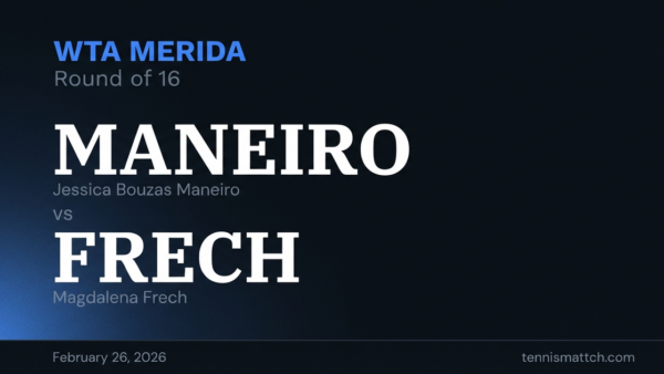 Jessica Bouzas Maneiro vs Magdalena Frech — WTA Merida 2026 Preview