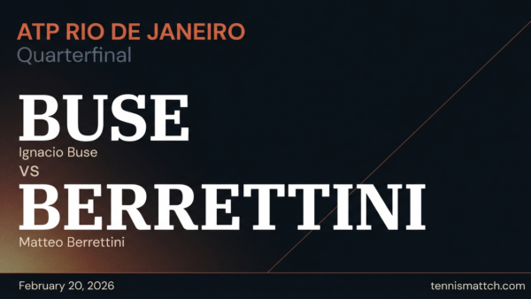 Ignacio Buse vs Matteo Berrettini — ATP Rio de Janeiro 2026 Preview