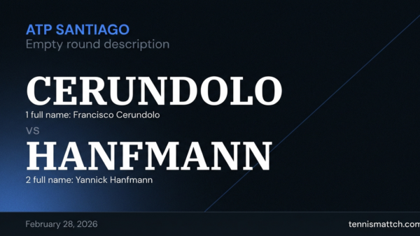 Francisco Cerundolo vs Yannick Hanfmann — ATP Santiago 2026 Preview