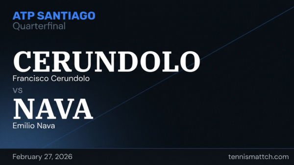 Francisco Cerundolo vs Emilio Nava — ATP Santiago 2026 Preview