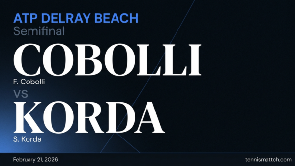 F. Cobolli vs S. Korda — ATP Delray Beach 2026 Preview