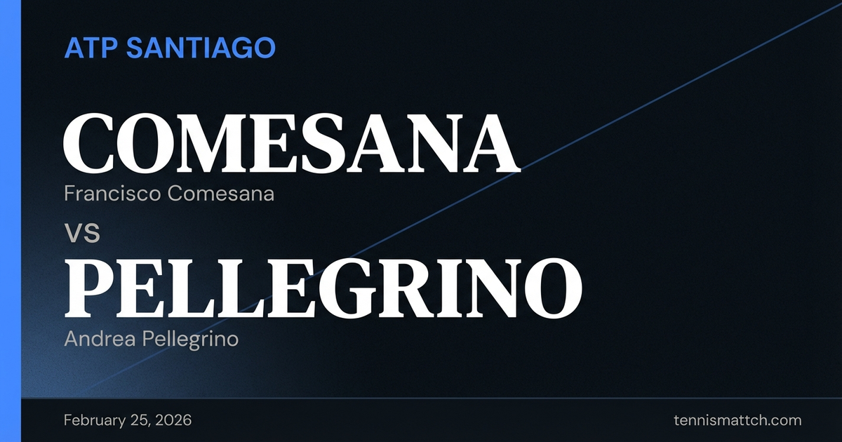 Francisco Comesana vs Andrea Pellegrino — ATP Santiago 2026 Preview
