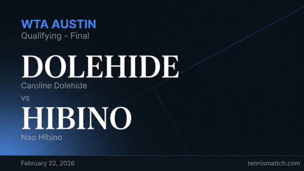 Caroline Dolehide vs Nao Hibino — WTA Austin 2026 Preview