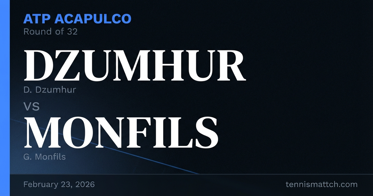 D. Dzumhur vs G. Monfils — ATP Acapulco 2026 Preview