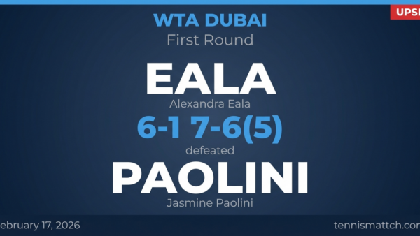 Alexandra Eala vs Jasmine Paolini — WTA Dubai 2026