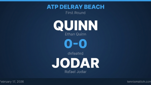 Ethan Quinn vs Rafael Jodar — ATP Delray Beach 2026 Preview