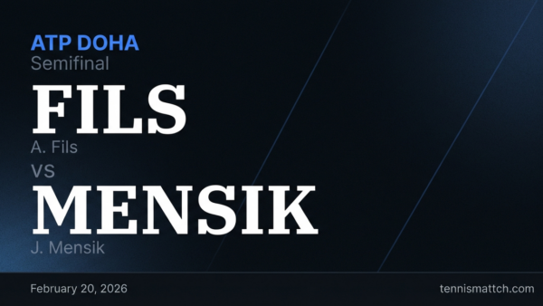 A. Fils vs J. Mensik — ATP Doha 2026 Preview