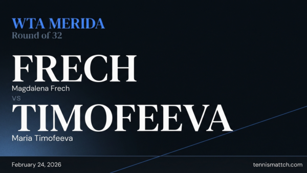 Magdalena Frech vs Maria Timofeeva — WTA Merida 2026 Preview