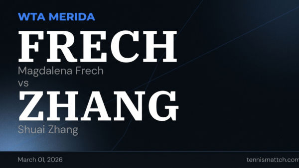 Magdalena Frech vs Shuai Zhang — WTA Merida 2026 Preview