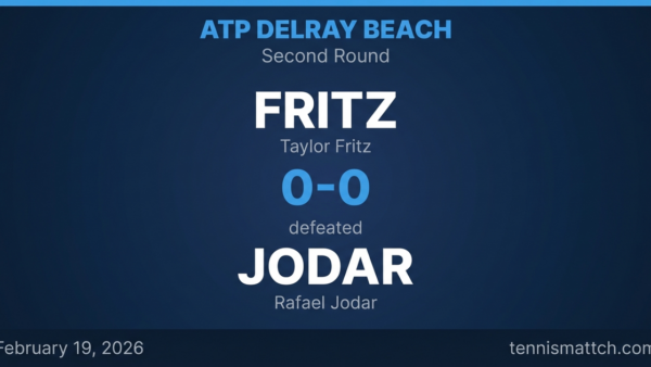 Taylor Fritz vs Rafael Jodar — ATP Delray Beach 2026 Preview