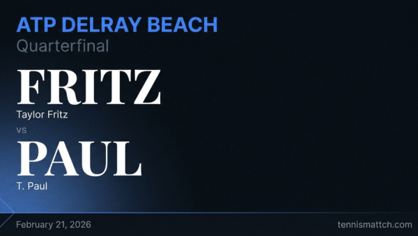 Taylor Fritz vs T. Paul — ATP Delray Beach 2026 Preview