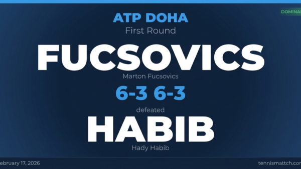 Marton Fucsovics vs Hady Habib — ATP Doha 2026