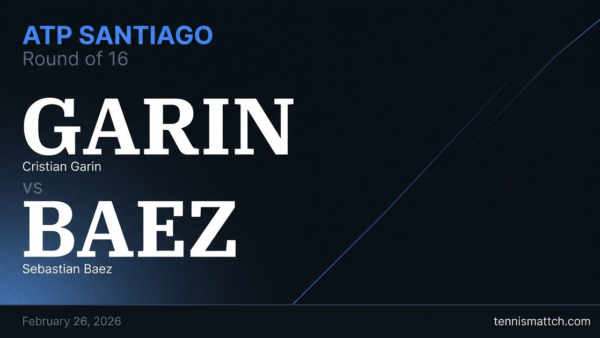 Cristian Garin vs Sebastian Baez — ATP Santiago 2026 Preview