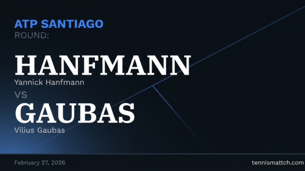 Yannick Hanfmann vs Vilius Gaubas — ATP Santiago 2026 Preview
