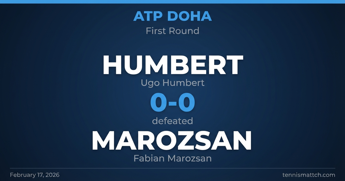 Ugo Humbert vs Fabian Marozsan — ATP Doha 2026 Preview