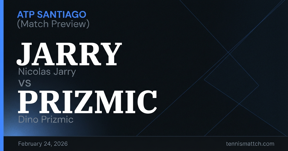 Nicolas Jarry vs Dino Prizmic — ATP Santiago 2026 Preview