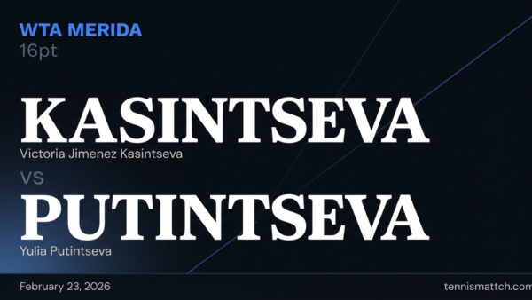 Victoria Jimenez Kasintseva vs Yulia Putintseva — WTA Merida 2026 Preview
