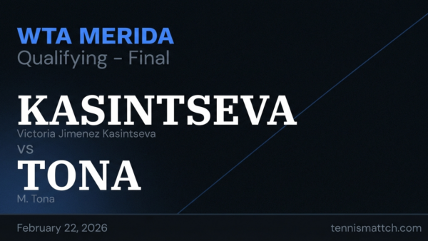 Victoria Jimenez Kasintseva vs M. Tona — WTA Merida 2026 Preview