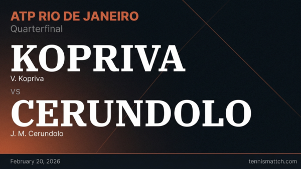 V. Kopriva vs J. M. Cerundolo — ATP Rio de Janeiro 2026 Preview