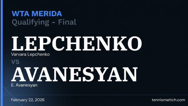 Varvara Lepchenko vs E. Avanesyan — WTA Merida 2026 Preview