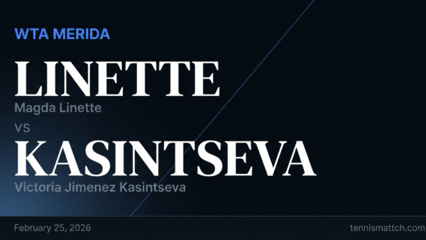 Magda Linette vs Victoria Jimenez Kasintseva — WTA Merida 2026 Preview