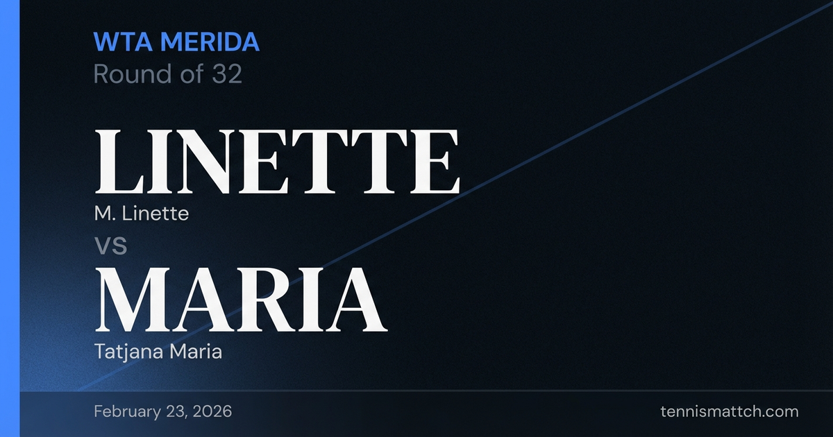 M. Linette vs Tatjana Maria — WTA Merida 2026 Preview