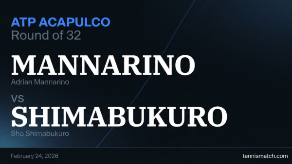 Adrian Mannarino vs Sho Shimabukuro — ATP Acapulco 2026 Preview