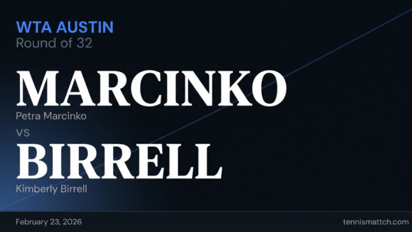 Petra Marcinko vs Kimberly Birrell — WTA Austin 2026 Preview