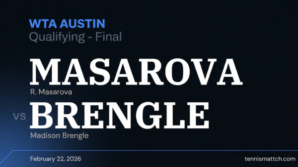 R. Masarova vs Madison Brengle — WTA Austin 2026 Preview