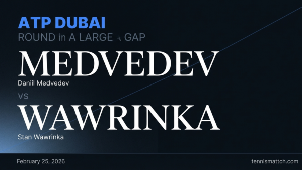 Daniil Medvedev vs Stan Wawrinka — ATP Dubai 2026 Preview