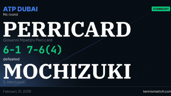 Giovanni Mpetshi Perricard vs S. Mochizuki — Dubai 2026
