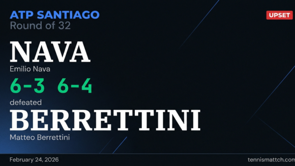 Emilio Nava vs Matteo Berrettini — ATP Santiago 2026