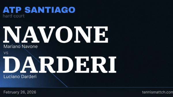 Mariano Navone vs Luciano Darderi — ATP Santiago 2026 Preview