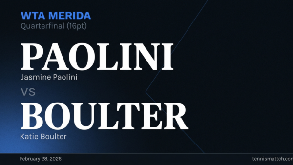 Jasmine Paolini vs Katie Boulter — WTA Merida 2026 Preview