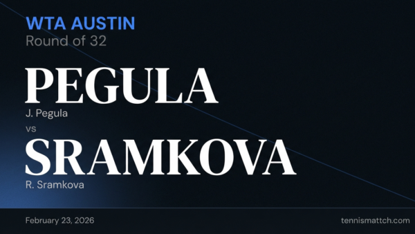 J. Pegula vs R. Sramkova — WTA Austin 2026 Preview
