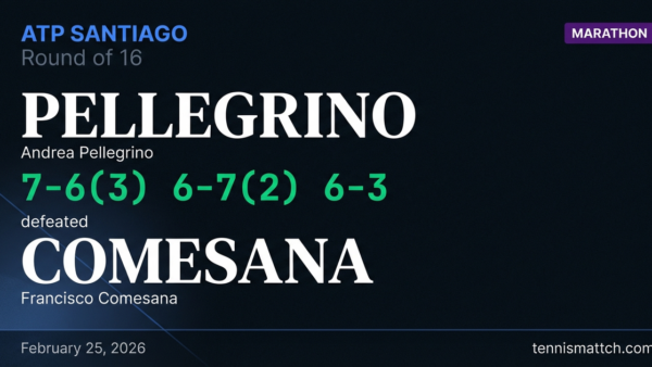 Andrea Pellegrino vs Francisco Comesana — ATP Santiago 2026