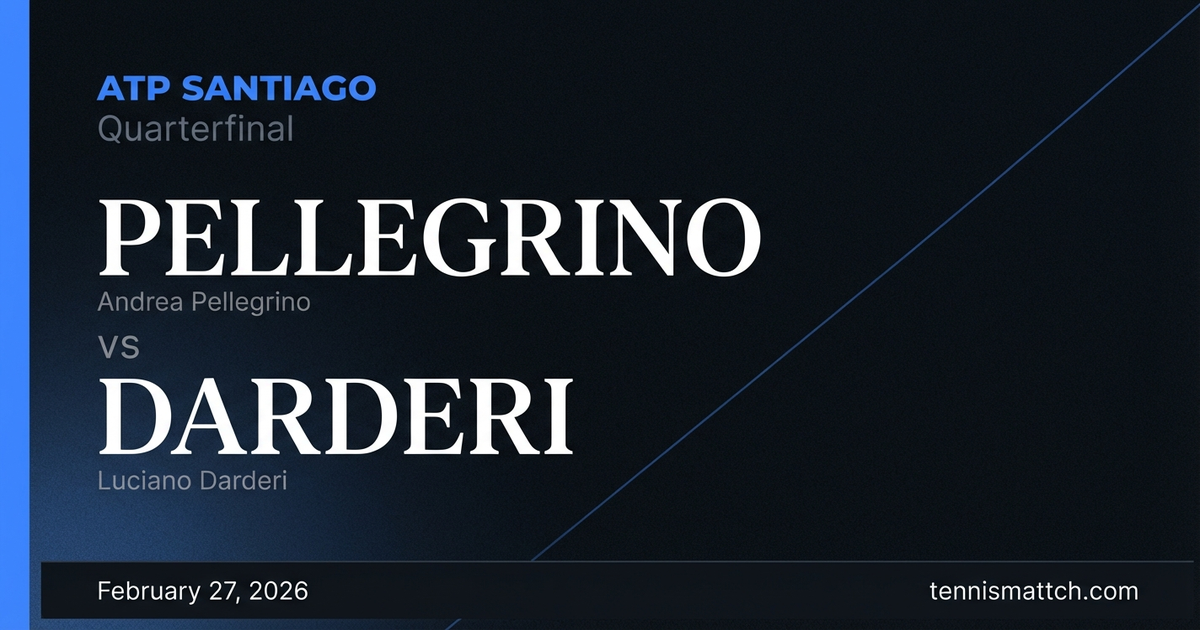 Andrea Pellegrino vs Luciano Darderi — ATP Santiago 2026 Preview