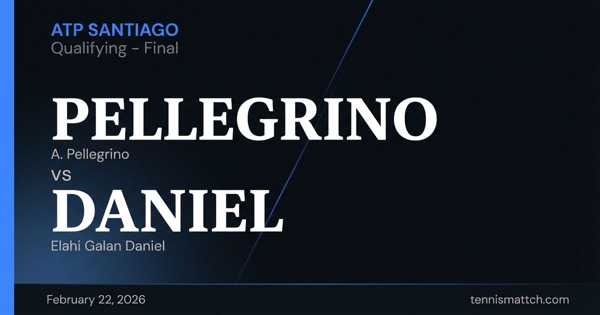 A. Pellegrino vs Elahi Galan Daniel — ATP Santiago 2026 Preview