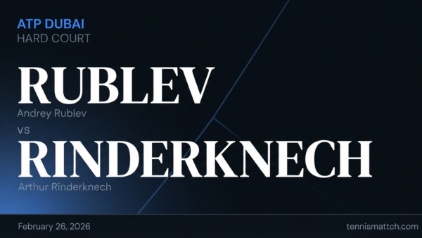 Andrey Rublev vs Arthur Rinderknech — ATP Dubai 2026 Preview
