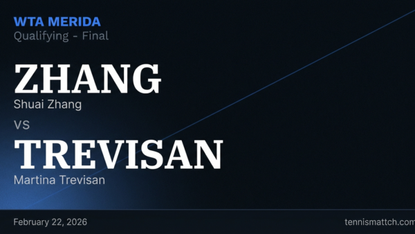 Shuai Zhang vs Martina Trevisan — WTA Merida 2026 Preview