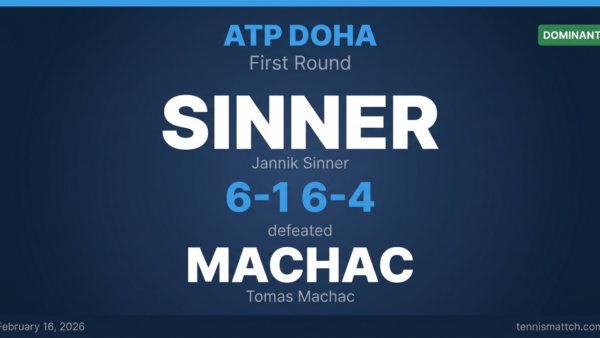 Jannik Sinner vs Tomas Machac — ATP Doha 2026